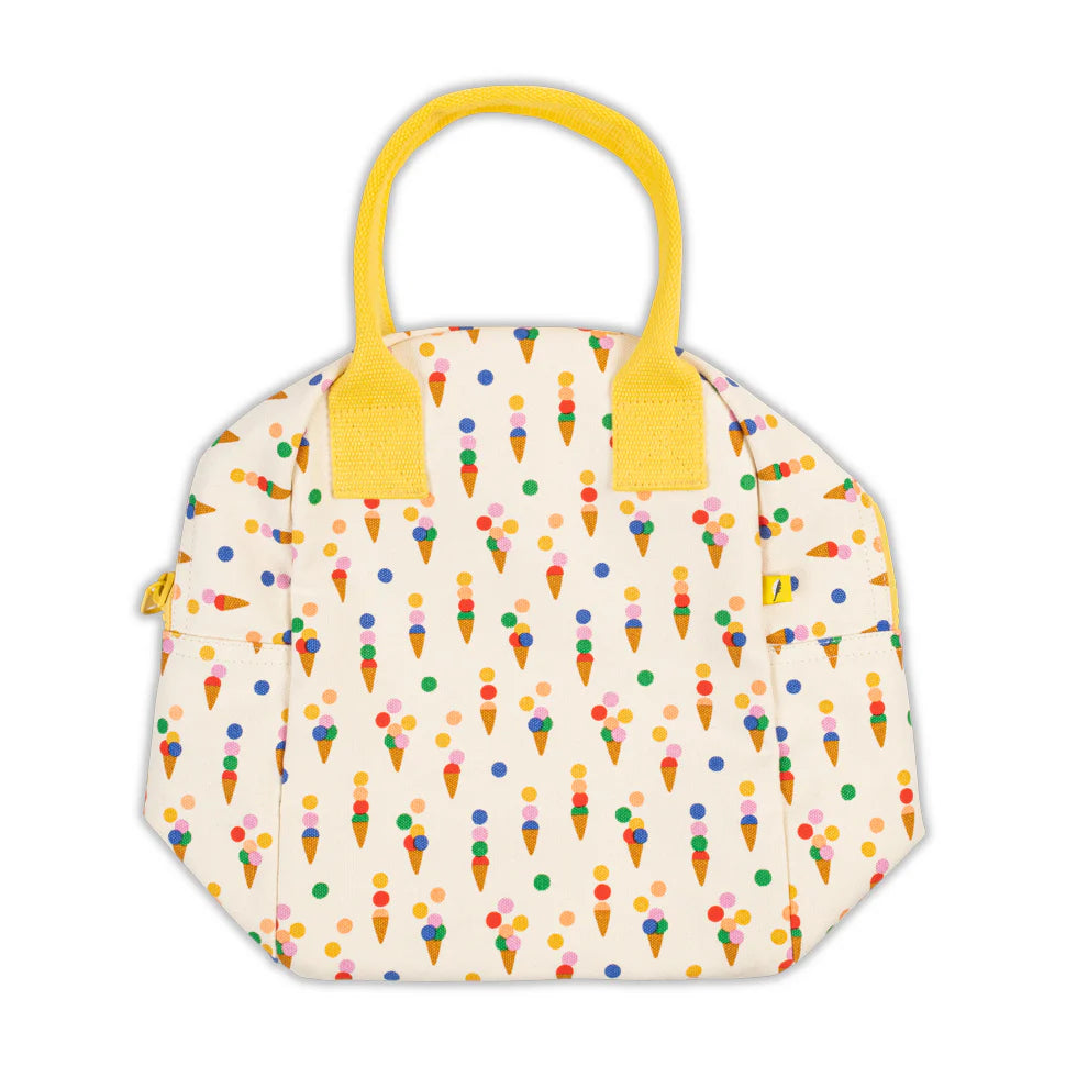 Fluf Zipper Lunch Bag (Summer Cones)