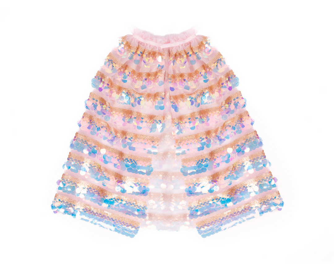 Great Pretenders 5th Avenue Pailette Cape (Gold/Light Pink)