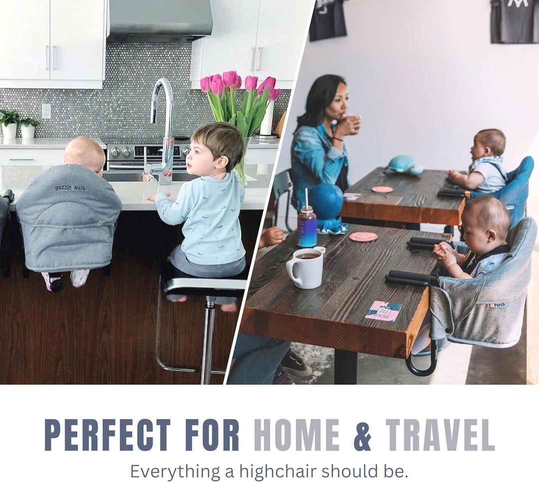 Guzzie & Guss Perch Hook-On Highchair (Black)