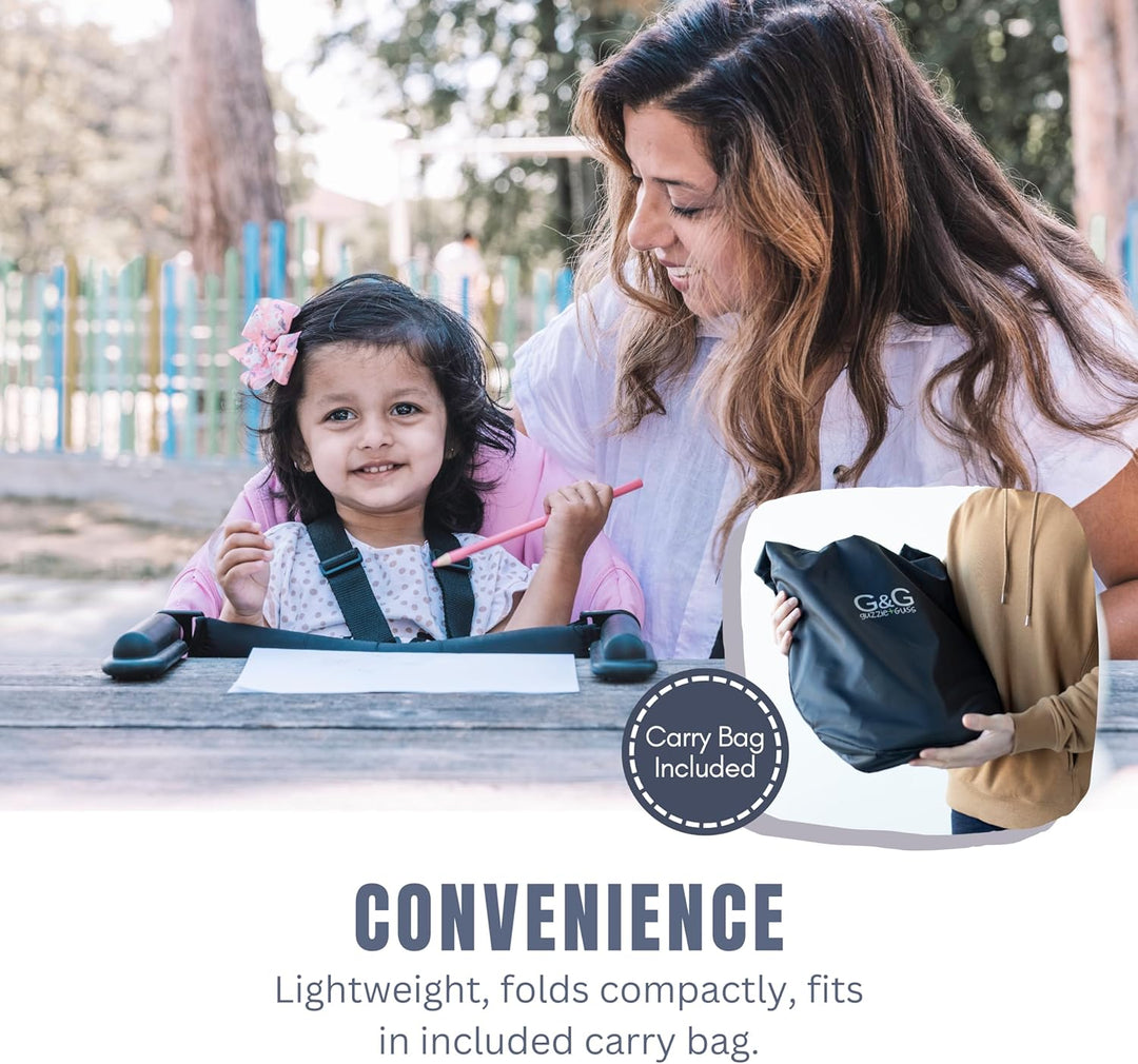 Guzzie & Guss Perch Hook-On Highchair (Black)