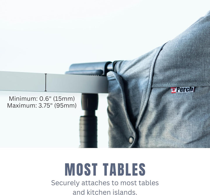 Guzzie & Guss Perch Hook-On Highchair (Black)