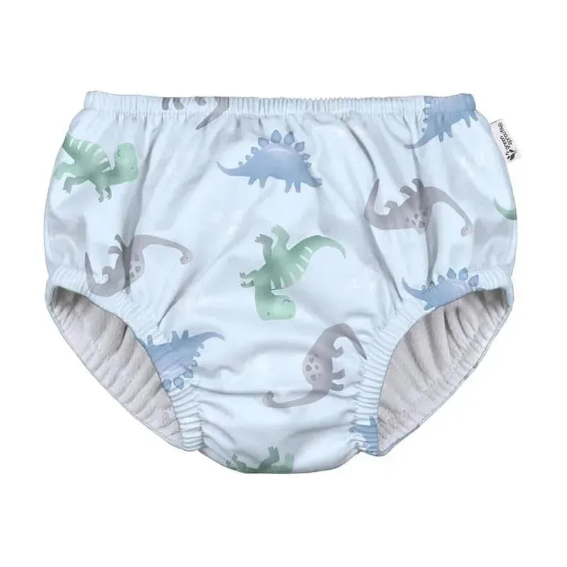 iPlay Eco Pull Up Swim Diaper (Light Blue Dinos)