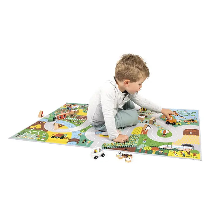 Janod Cross Roads Play Mat (Countryside)