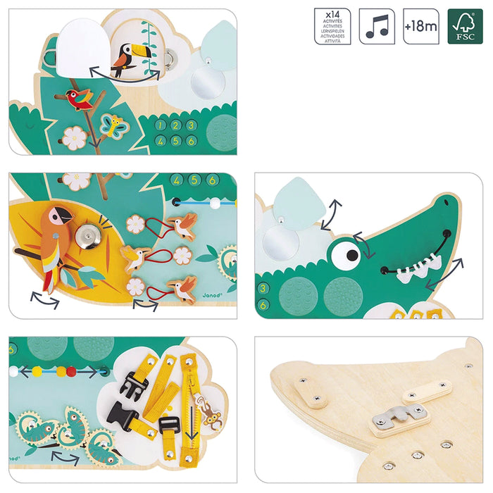 Janod Tropik Activity Board (Crocodile)