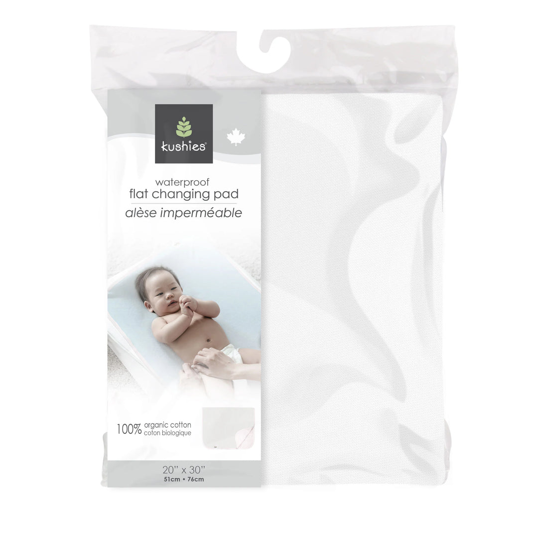 Kushies Organic Jersey Portable Change Pad (White)