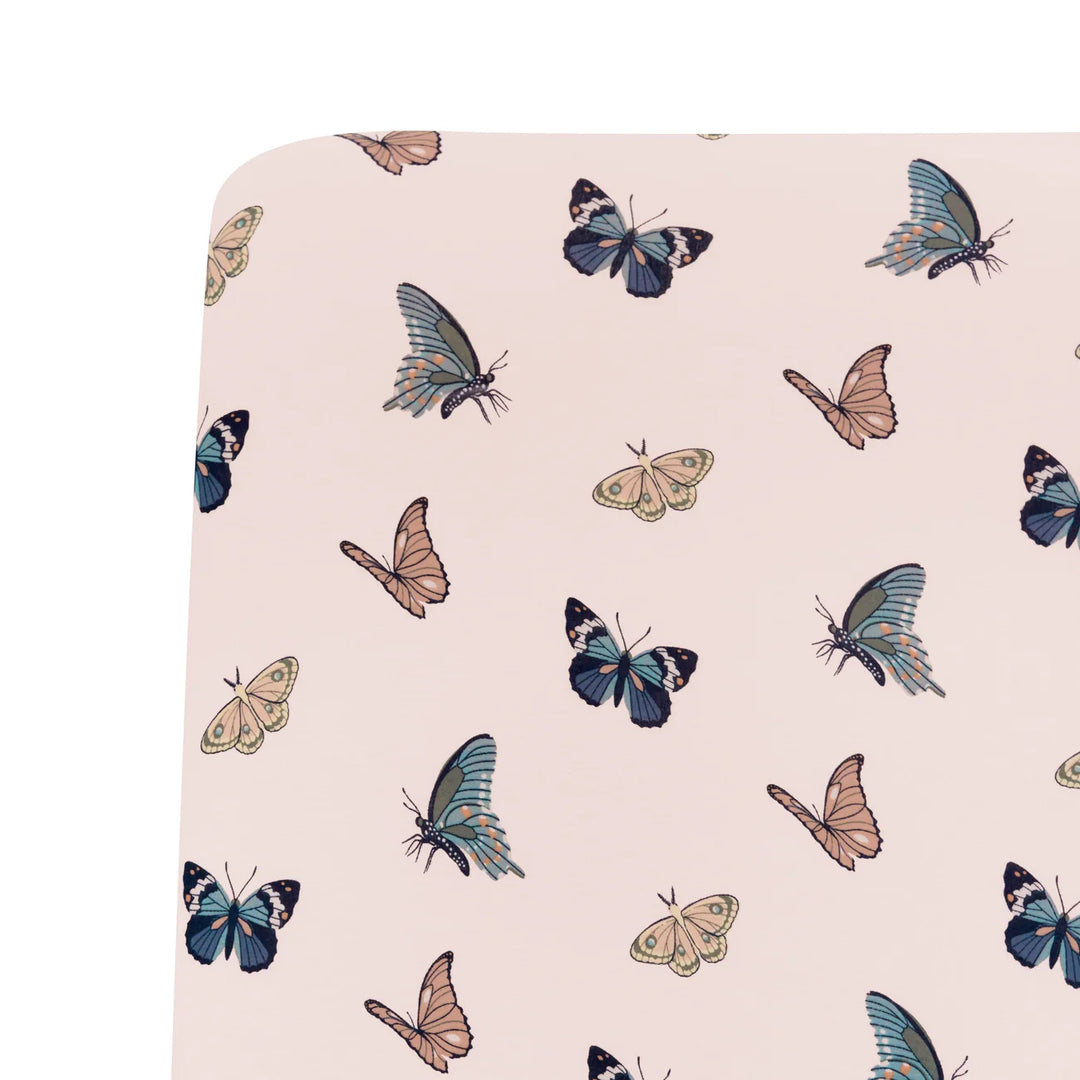 Kyte Baby Crib Sheet (Blush Butterfly)