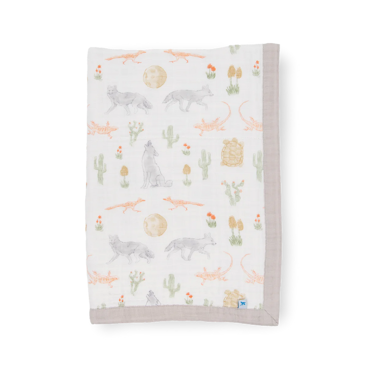 Little Unicorn Cotton Muslin Baby Quilt (Desert Night)