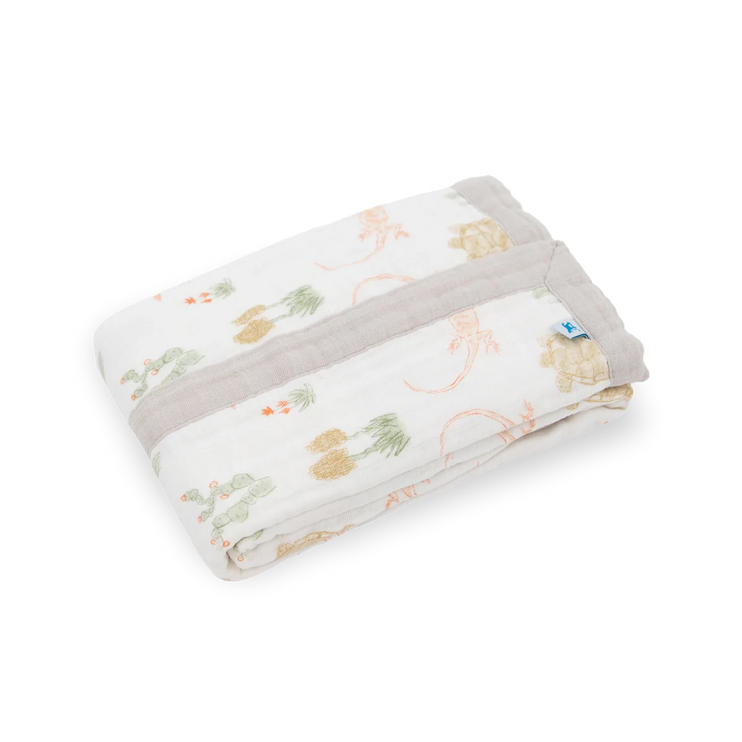 Little Unicorn Cotton Muslin Baby Quilt (Desert Night)