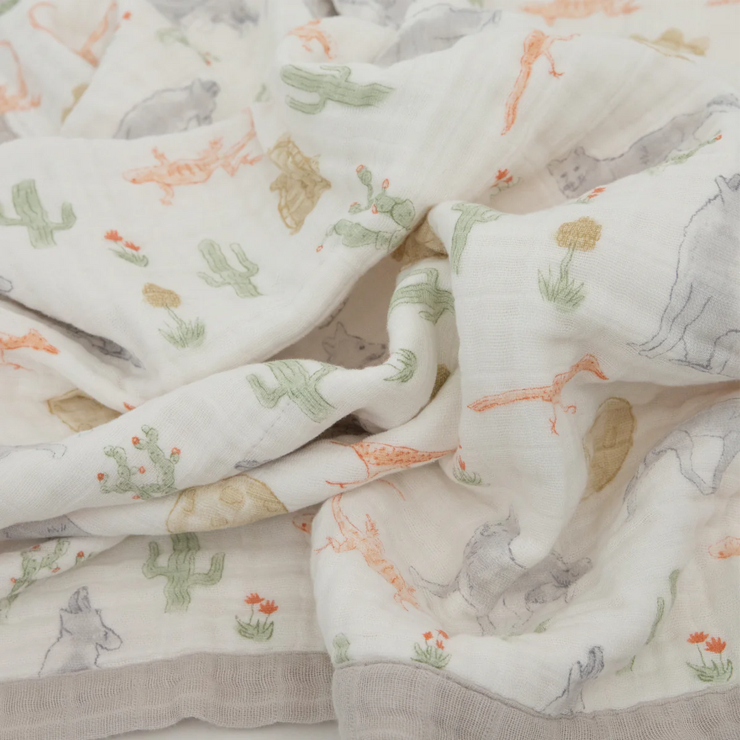 Little Unicorn Cotton Muslin Baby Quilt (Desert Night)