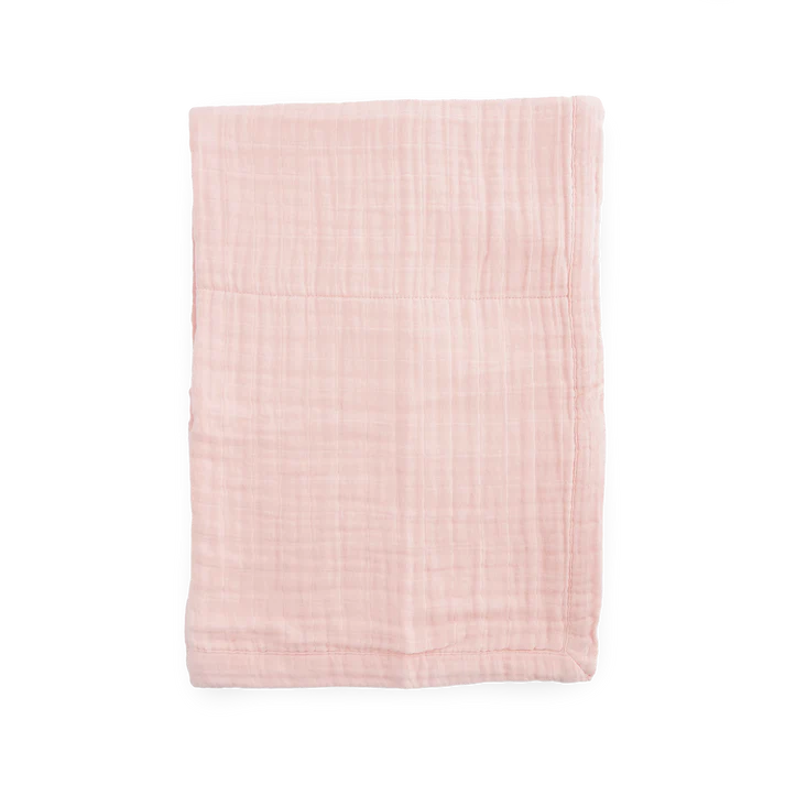 Little Unicorn Cotton Muslin Baby Quilt (Light Pink)