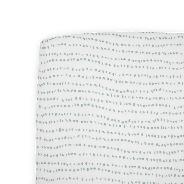 Little Unicorn Cotton Muslin Crib Sheet (Stone Stripe)