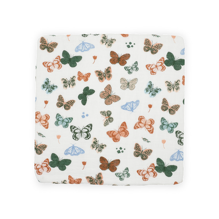 Little Unicorn Cotton Muslin Swaddle Set (Butterflies)