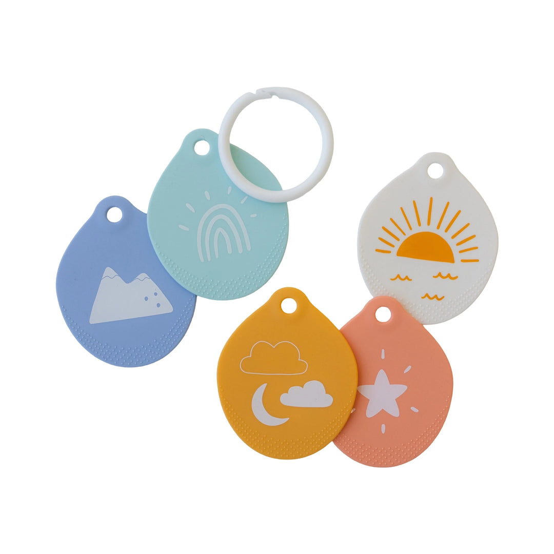 LouLou LOLLIPOP Flash Card Baby Teether (Nature)