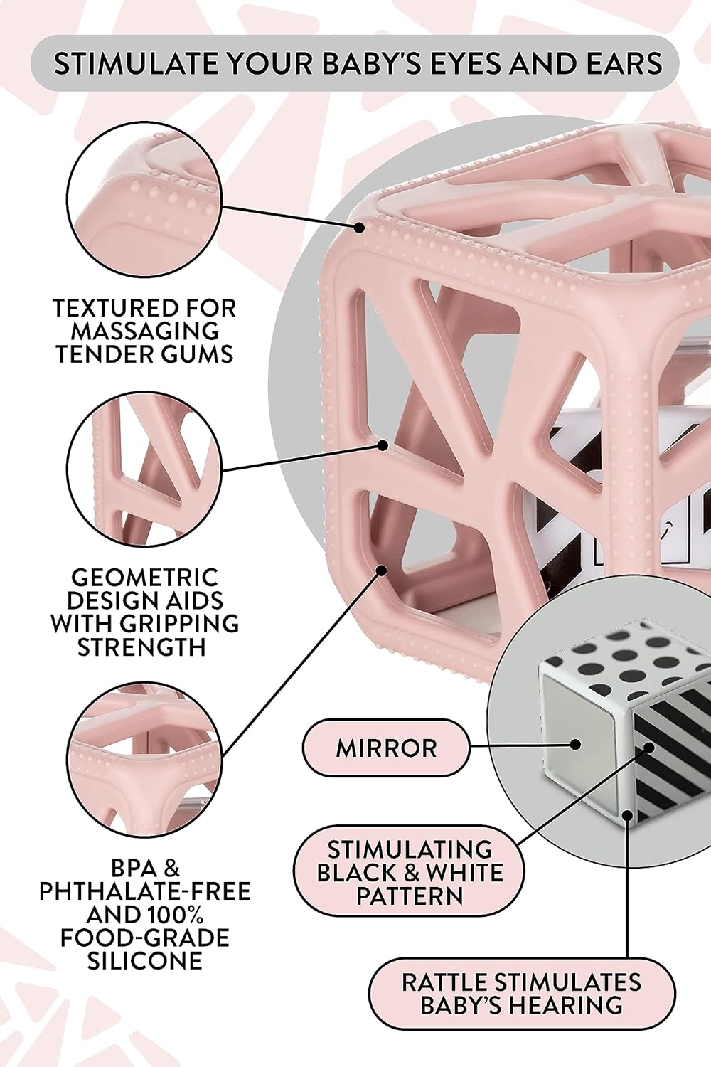 Malarkey Kids Chew Cube (Mauve)