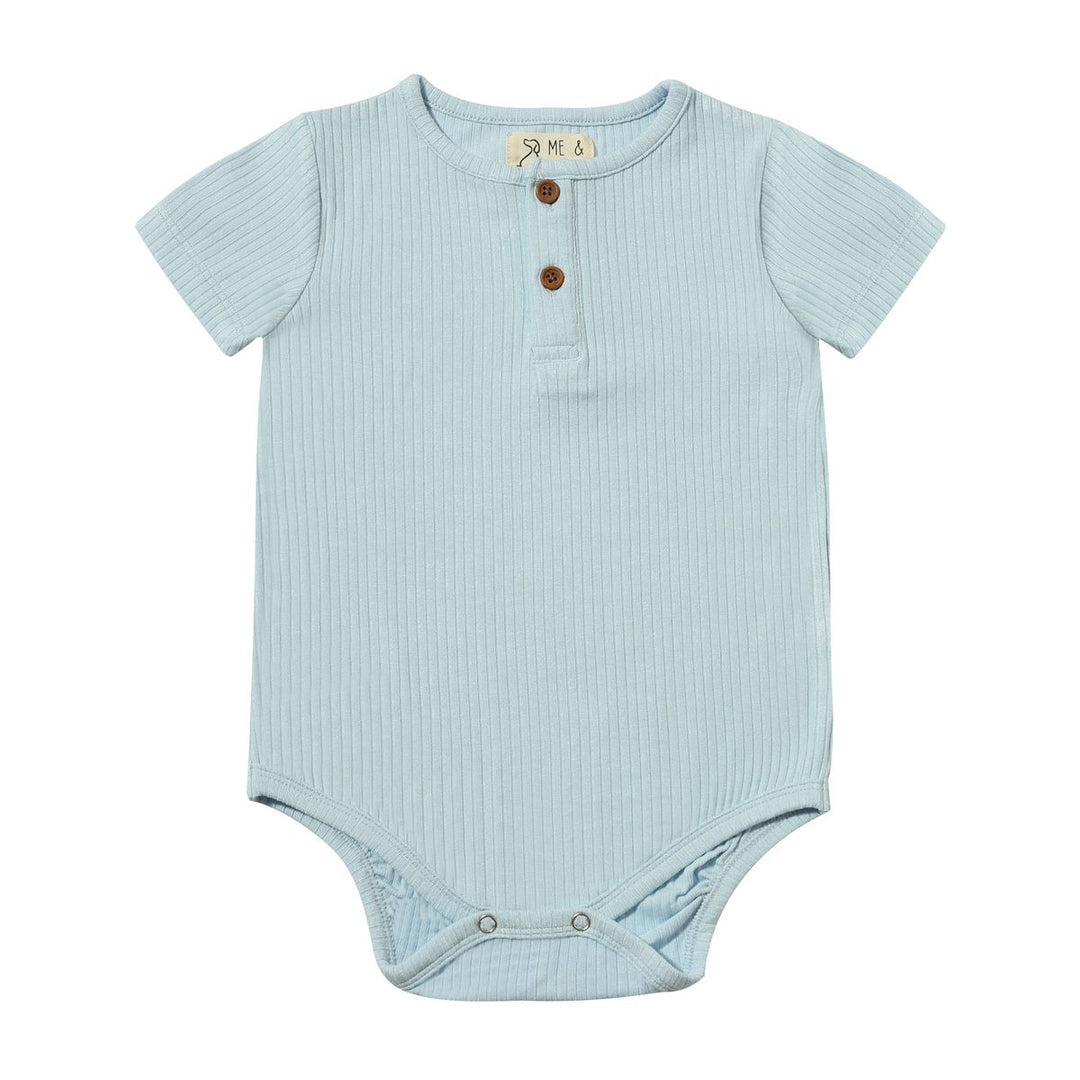 Me & Henry Jibe Onesie (Blue Rib)