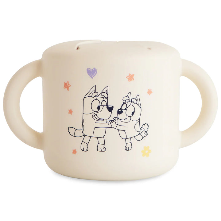 Mushie Bluey Snack Cup (Ivory)