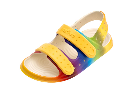 Native Chase Little Kid (Pollen Yellow/Rainbow Gradient) - CLEARANCE