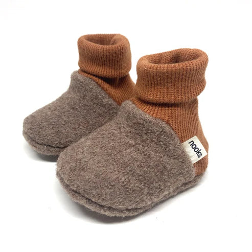 Nooks Design Pre-Walking Booties (Clay)