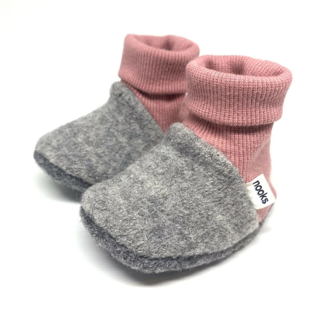 Nooks Design Pre-Walking Booties (Snowberry)