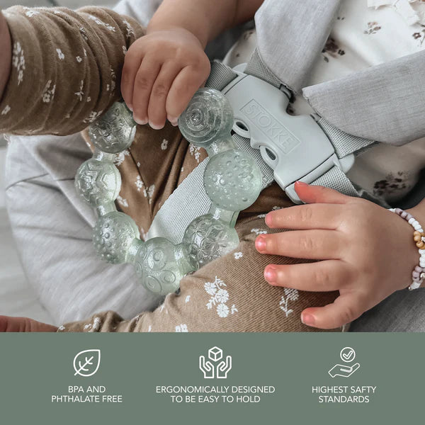 noüka Cooling Ring Teether (Moss)