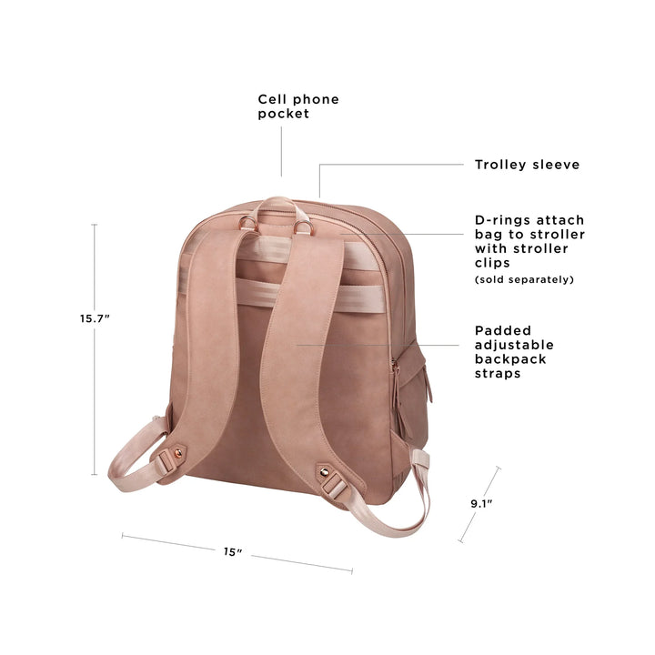 Petunia Pickle Bottom 2-in-1 Provisions Backpack (Toffee Rose)