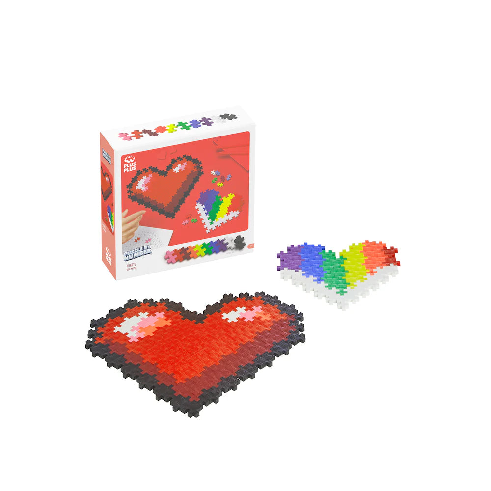 Plus-Plus Puzzle By Number 250-piece (Hearts)
