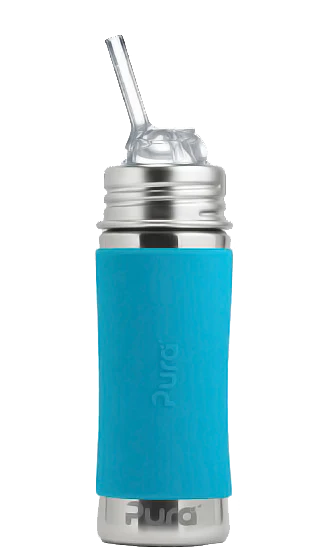 Pura 11oz Straw Bottle (Aqua)