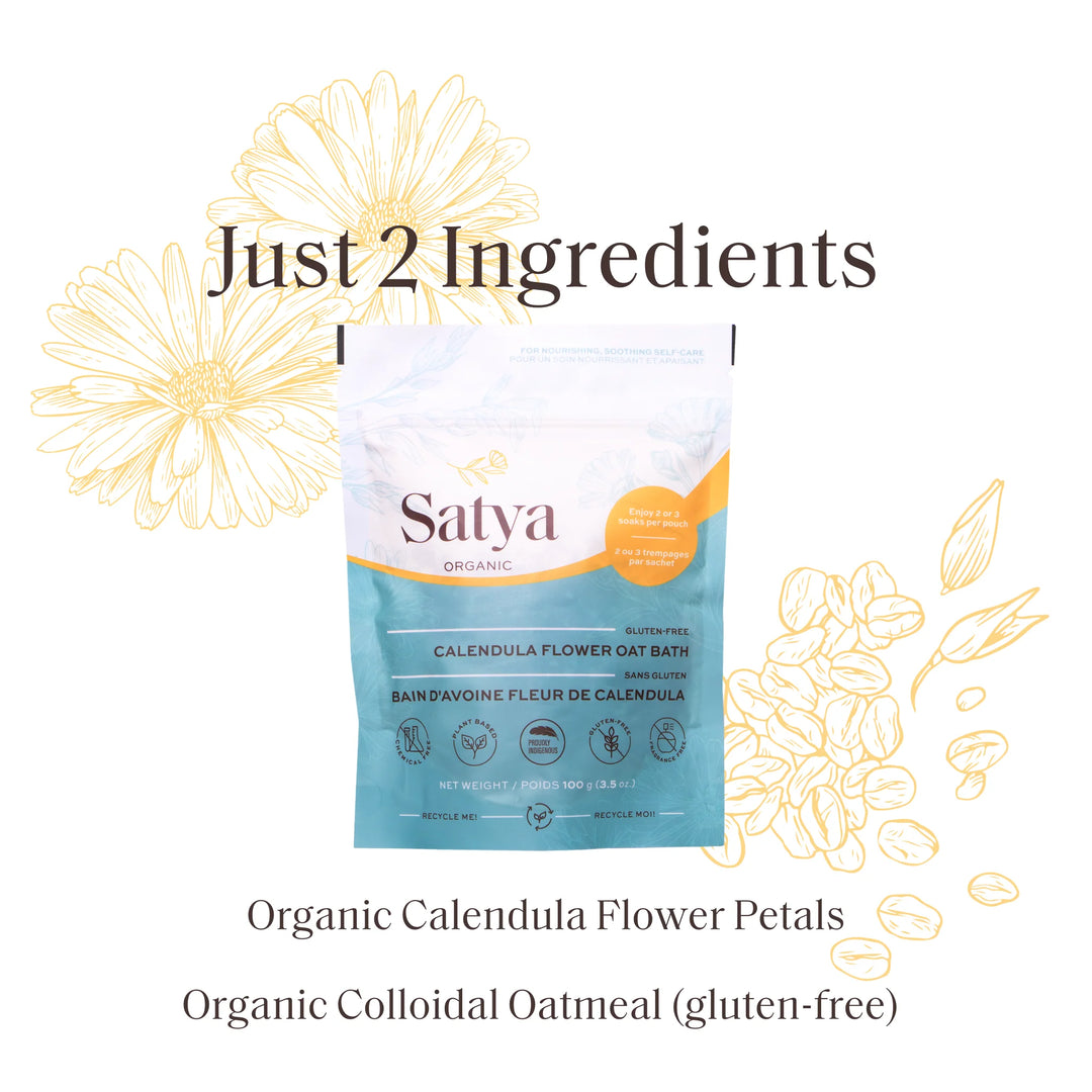 Satya Calendula Flower Oat Bath (100g)