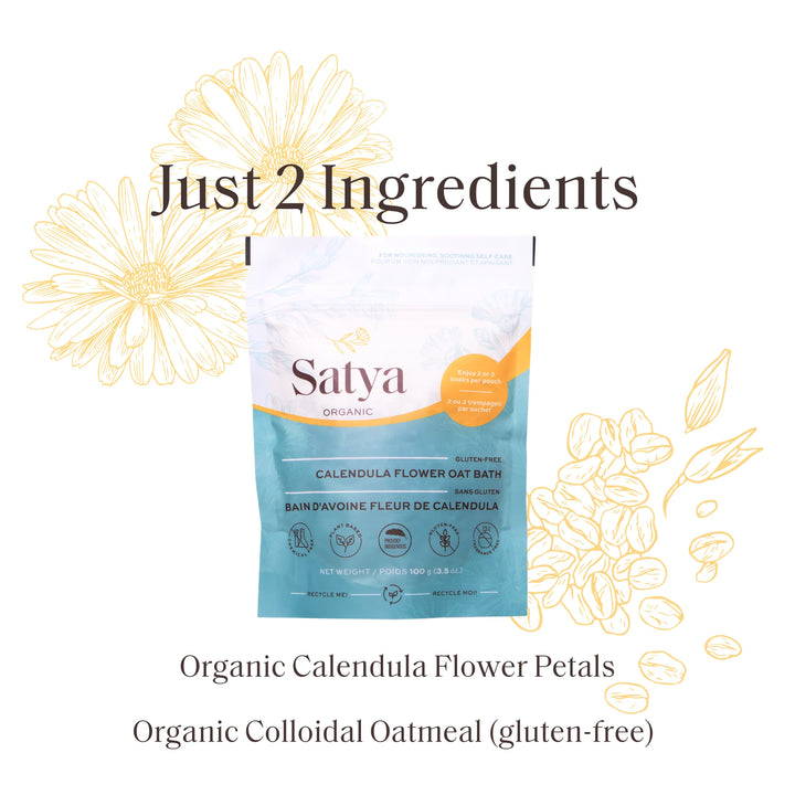 Satya Calendula Flower Oat Bath (100g)