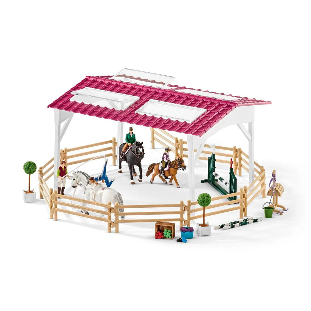 Schleich 42389 Horse Club Riding School With Riders And Horses
