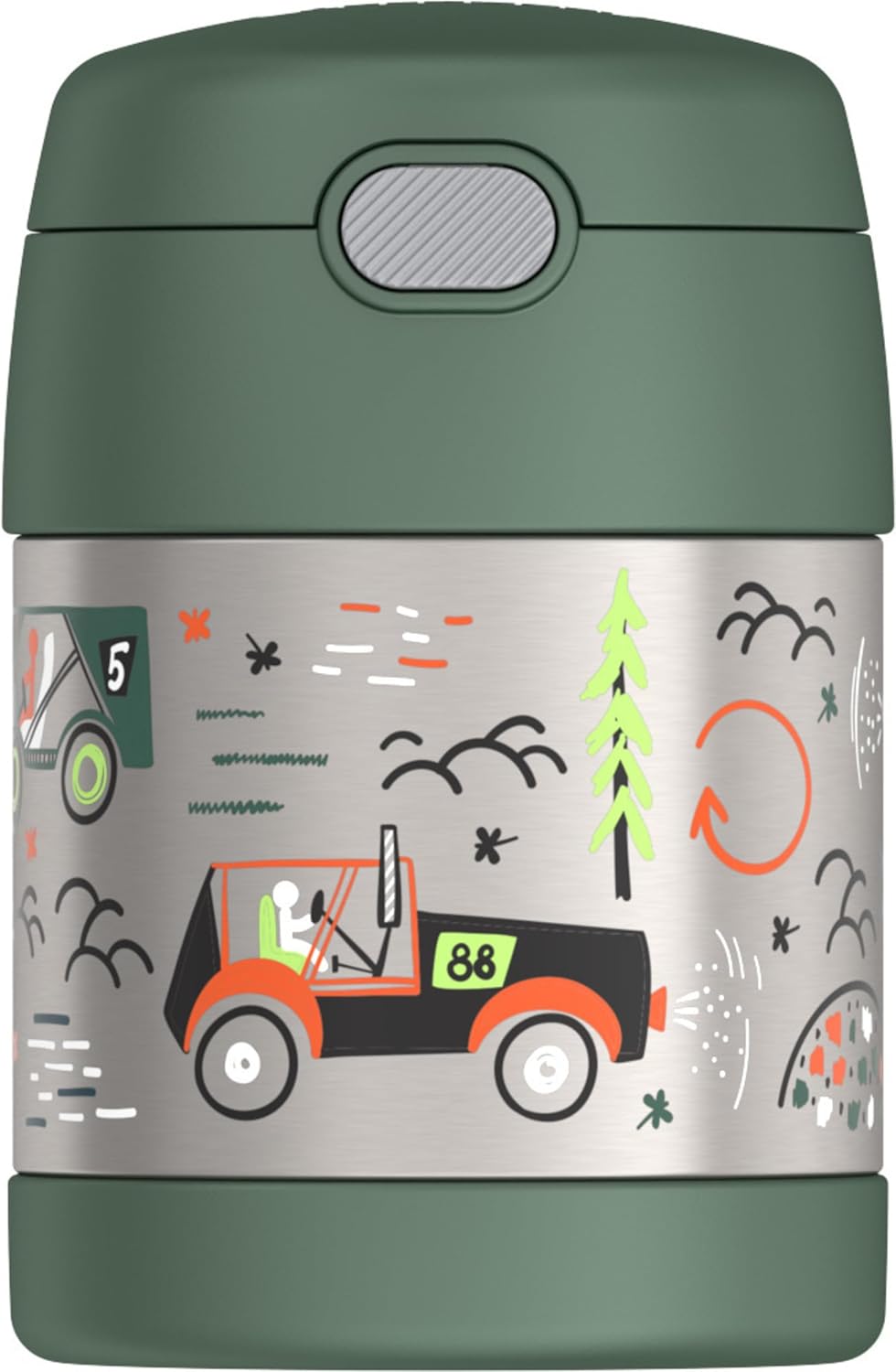 Thermos FUNtainer Stainless Steel Food Jar 10oz (Off-Road Race)