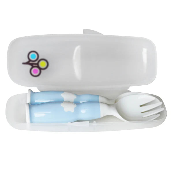 Zoli Fork & Spoon Set (Mist Blue)