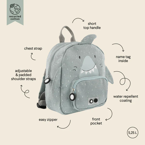 Trixie Backpack Small (Mr Shark)