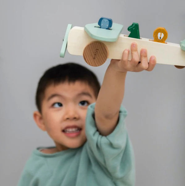 Trixie Wooden Animal Airplane