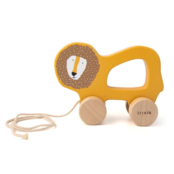 Trixie Wooden Pull Along Toy (Mr Lion)