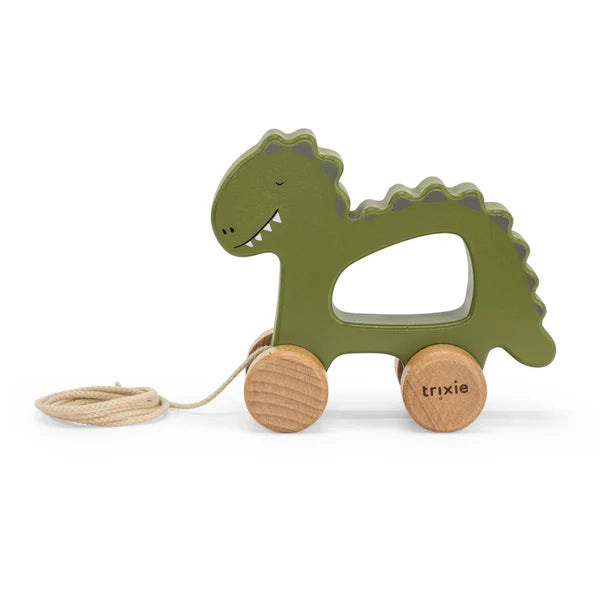Trixie Wooden Pull Along Toy (Mr Dino)