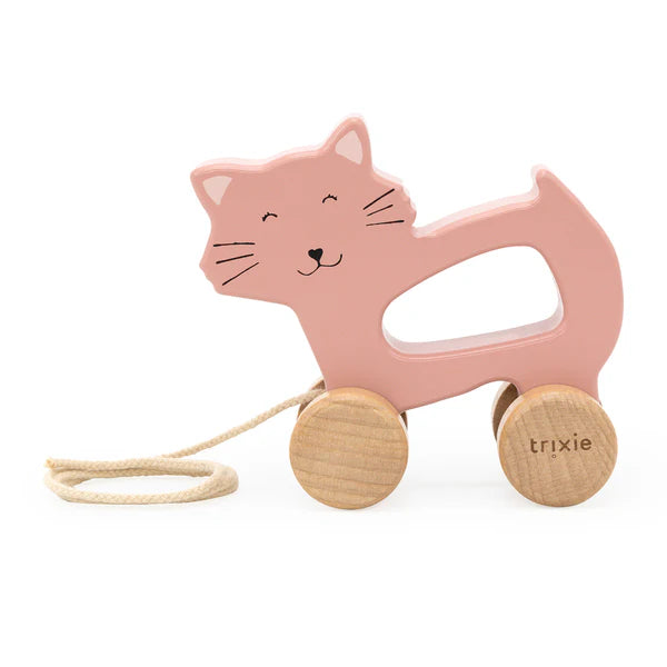 Trixie Wooden Pull Along Toy (Mrs Cat)
