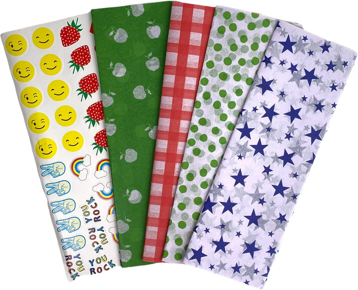 Yumbox Sandwich Paper Wrap & Stickers (Stars) - CLEARANCE