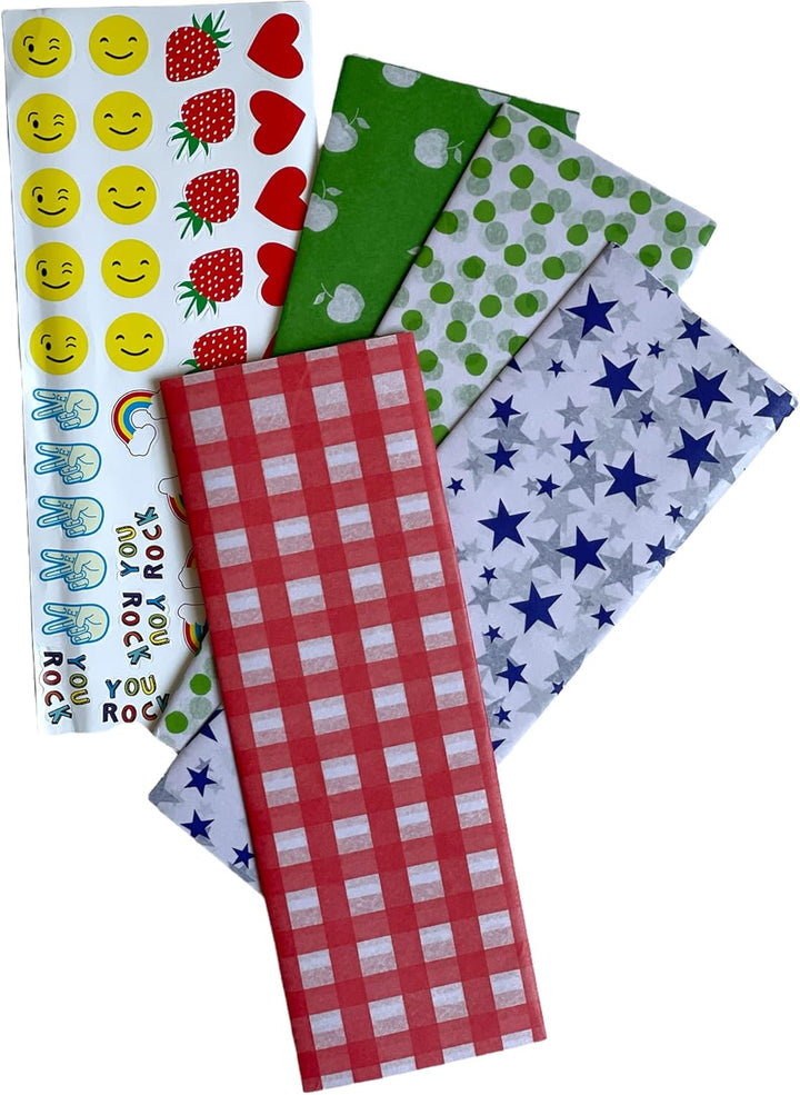 Yumbox Sandwich Paper Wrap & Stickers (Stars) - CLEARANCE