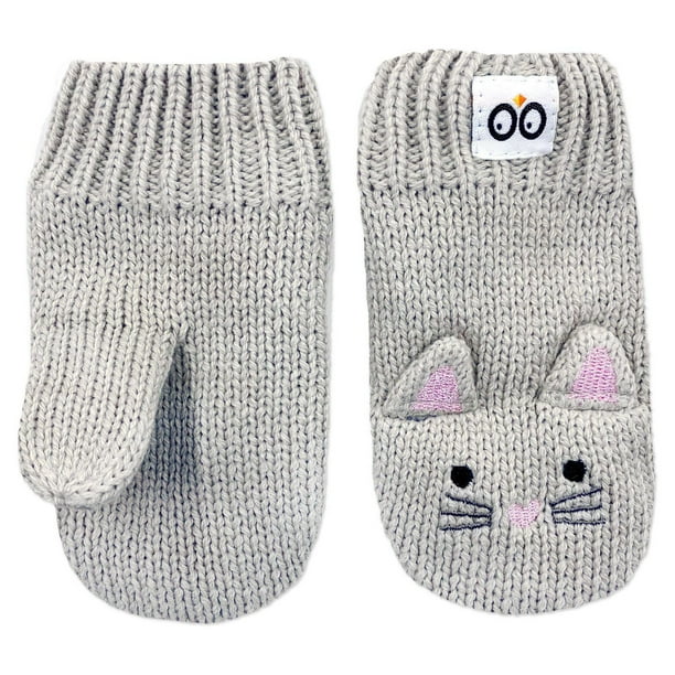 ZOOCCHINI Toddler Knit Mittens (Kallie Kitten)
