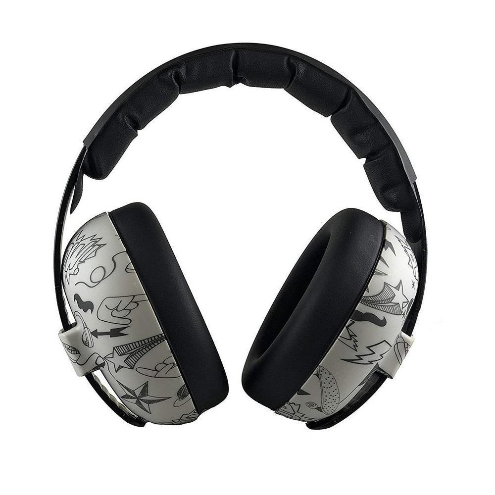 BANZ Baby Earmuffs (Grafitti Doodle)-Health-Banz-002358 GF 2month+-babyandme.ca