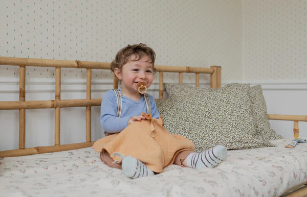 BIBS Boheme Round Latex Pacifier 2-Pack (Blush Glow/Vanilla Glow)-Health-BIBS--babyandme.ca