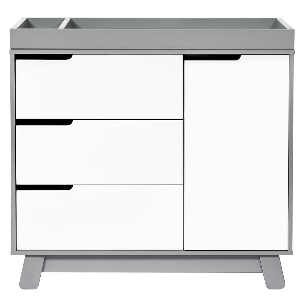 Babyletto Hudson 3Drawer Changer Dresser (Grey/White) babyandme.ca