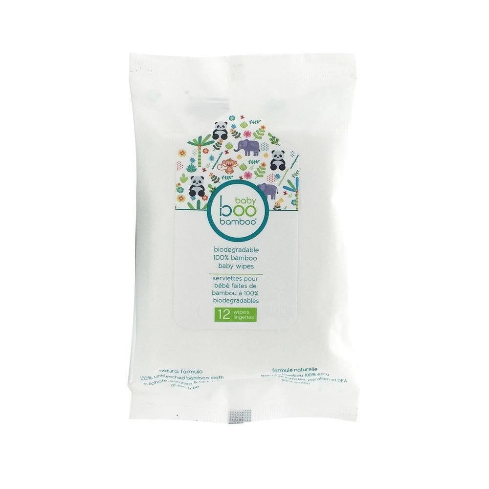 Boo Bamboo Baby Wipes (12 Count)-Bath-Boo Bamboo-024633-babyandme.ca