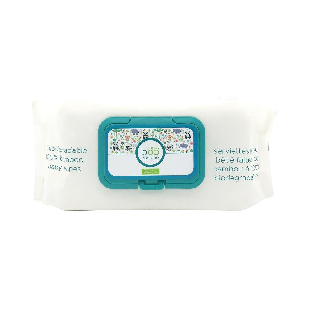 Boo Bamboo Baby Wipes (80 Count)-Bath-Boo Bamboo-023782-babyandme.ca