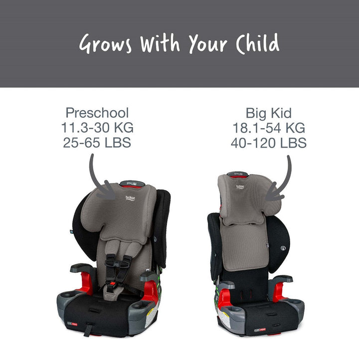 Britax Grow With You ClickTight (SafeWash Grey Contour)-Gear-Britax-027382 GY-babyandme.ca
