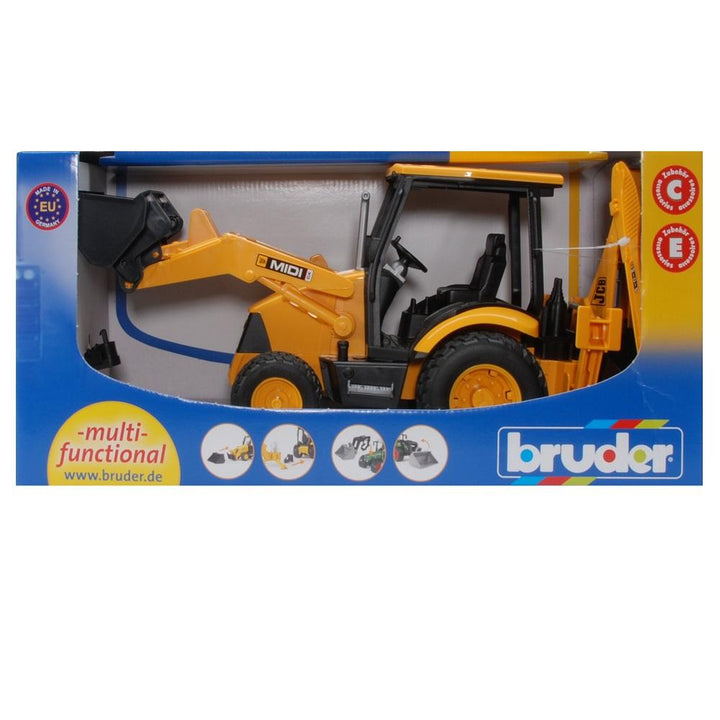 Bruder JCB MIDI CX Backhoe Loader-Toys & Learning-Bruder-025287-babyandme.ca