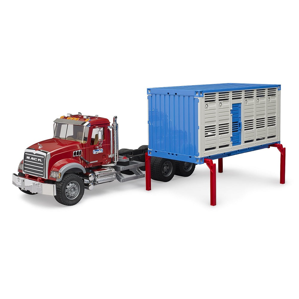 Bruder MACK Granite Cattle Transportation Truck with 1 Cattle - IN STORE PICK UP ONLY-Toys & Learning-Bruder-031366-babyandme.ca