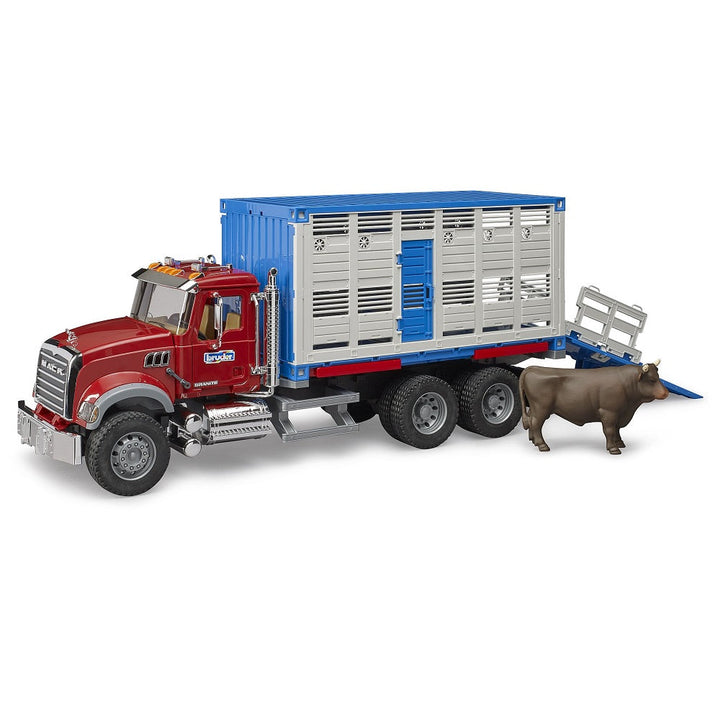 Bruder MACK Granite Cattle Transportation Truck with 1 Cattle - IN STORE PICK UP ONLY-Toys & Learning-Bruder-031366-babyandme.ca