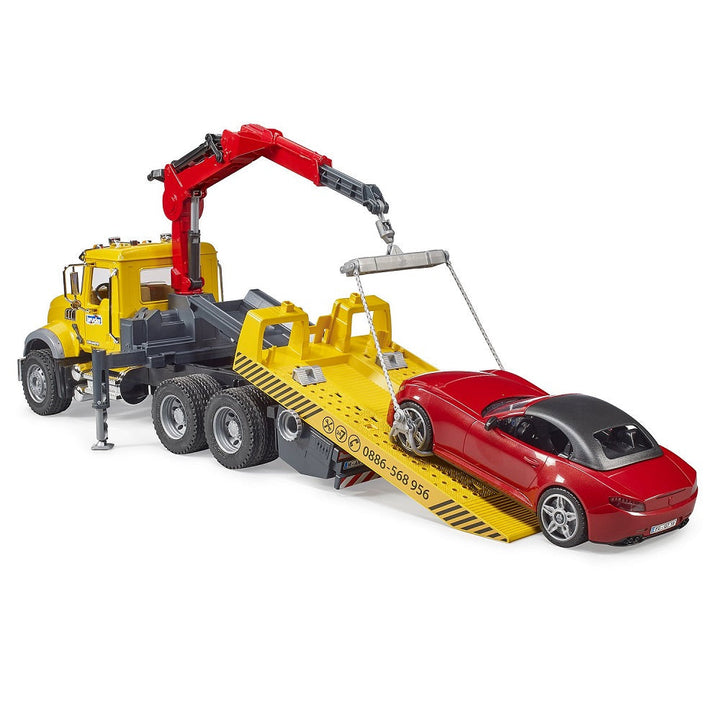 Bruder MACK Granite Tow Truck with Roadster - IN STORE PICK UP ONLY-Toys & Learning-Bruder-031407-babyandme.ca